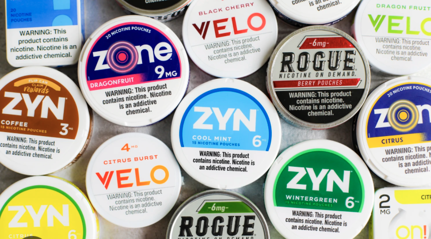 Example assortment of nicotine pouch products