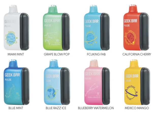 Example assortment of vape products